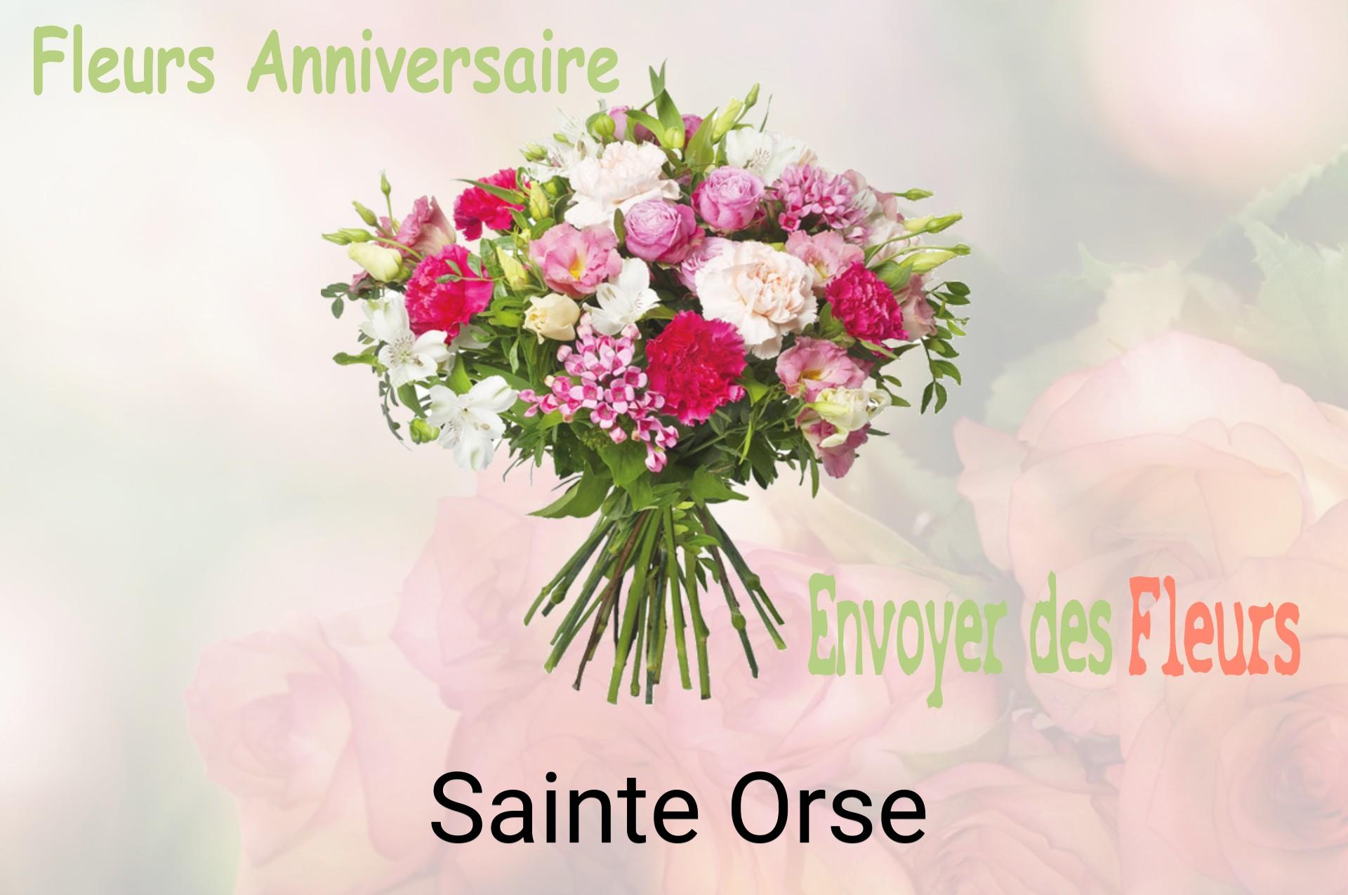 Bouquet de fleurs d’anniversaire livré à Sainte-Orse